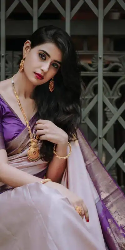 KPR 224 Purple Color Soft Lichi Silk Saree with Lace Border & Lace Work. Best Price ₹1449. Delivery 4-6 Working Days. Shop now. | Designer Sarees, Sarees, Bollywood Sarees, Creative Sarees, Embroidered Sarees, Ethnic Saree, Modern Digital sarees, Party Wear Sarees