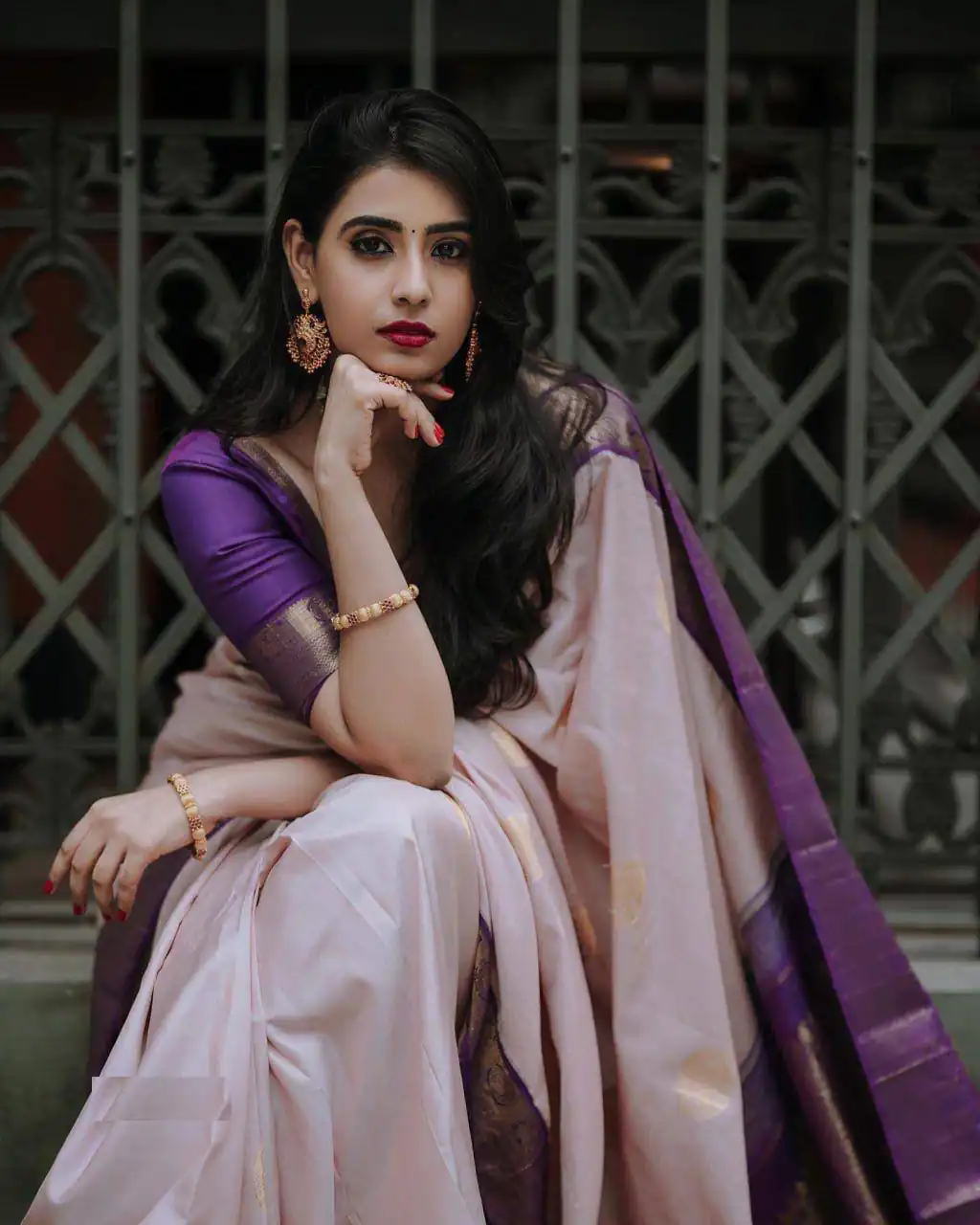 KPR 224 Purple Color Soft Lichi Silk Saree with Lace Border & Lace Work. Best Price ₹1449. Delivery 4-6 Working Days. Shop now. | Designer Sarees, Sarees, Bollywood Sarees, Creative Sarees, Embroidered Sarees, Ethnic Saree, Modern Digital sarees, Party Wear Sarees