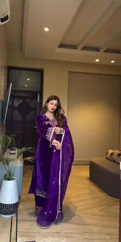 BE 416 Purple Embroidery Work Salwar Suit in Purple Velvet . Affordable Price ₹1999. Delivery 4-6 Working Days. Shop now. | Jump Suits, Tops & Bottoms, Track Suits, Salwar suit, Casual Suits, Creative suits, Designer Suits, Palazzo Suits, Party Wear Suits, Patiala Suits, Straight Suits, Trendy Wear