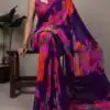 YNF 7032 Purple in Weightless Marbal Lace Work & Lace Border Saree . Grab it for ₹1549. Delivery 4-6 Working Days. Shop now. | Sarees, Bollywood Sarees, Creative Sarees, Designer Sarees, Embroidered Sarees, Ethnic Saree, Modern Digital sarees, Party Wear Sarees