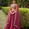 LNB 1445 Rani Pink Chanda Silk Lehenga Choli with Sequins Work & Embroidery Work. Grab it for ₹3399. Delivery 4-6 Working Days. Shop now. | Lehenga, Bollywood Lehenga, Creative Lehenga, Designer Lehenga, Embroidered Lehenga, Party Wear Lehenga