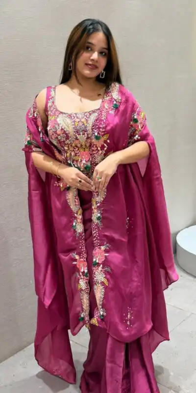 BE 425 Rani Pink Color Rangoli Silk Dhoti Suit with Embroidery Work. Best Price ₹1999. Delivery 4-6 Working Days. Shop now. | Jump Suits, Tops & Bottoms, Track Suits, Salwar suit, Casual Suits, Creative suits, Designer Suits, Palazzo Suits, Party Wear Suits, Patiala Suits, Straight Suits, Trendy Wear
