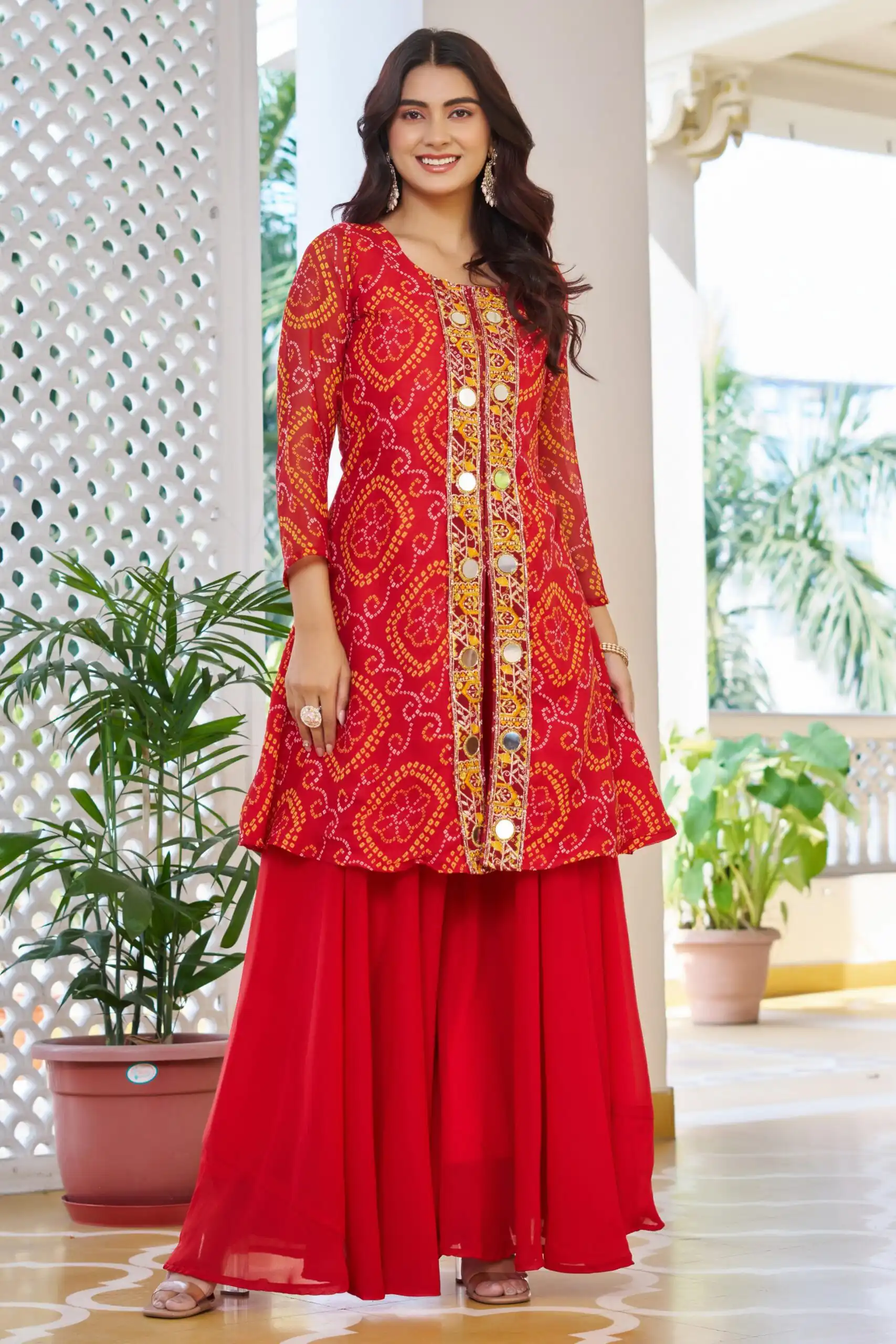 Ram 148 Red in Georgette Badhani print Embroidery Work & Mirror Work Salwar Suit . Exclusive Offer ₹2149. Delivery 4-6 Working Days. Shop now. | Jump Suits, Tops & Bottoms, Track Suits, Salwar suit, Casual Suits, Creative suits, Designer Suits, Palazzo Suits, Party Wear Suits, Patiala Suits, Straight Suits, Trendy Wear