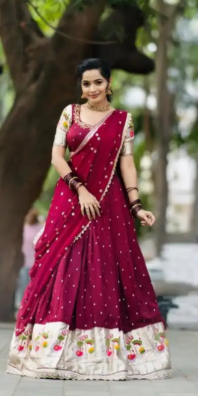 PC 515 Red Georgette Lehenga Choli Perfect for Wedding, Party, Family Gatherings, Sangeet, Durga Puja – . Now at just ₹2399. Delivery 4-6 Working Days. | Lehenga, Bollywood Lehenga, Creative Lehenga, Designer Lehenga, Embroidered Lehenga, Party Wear Lehenga