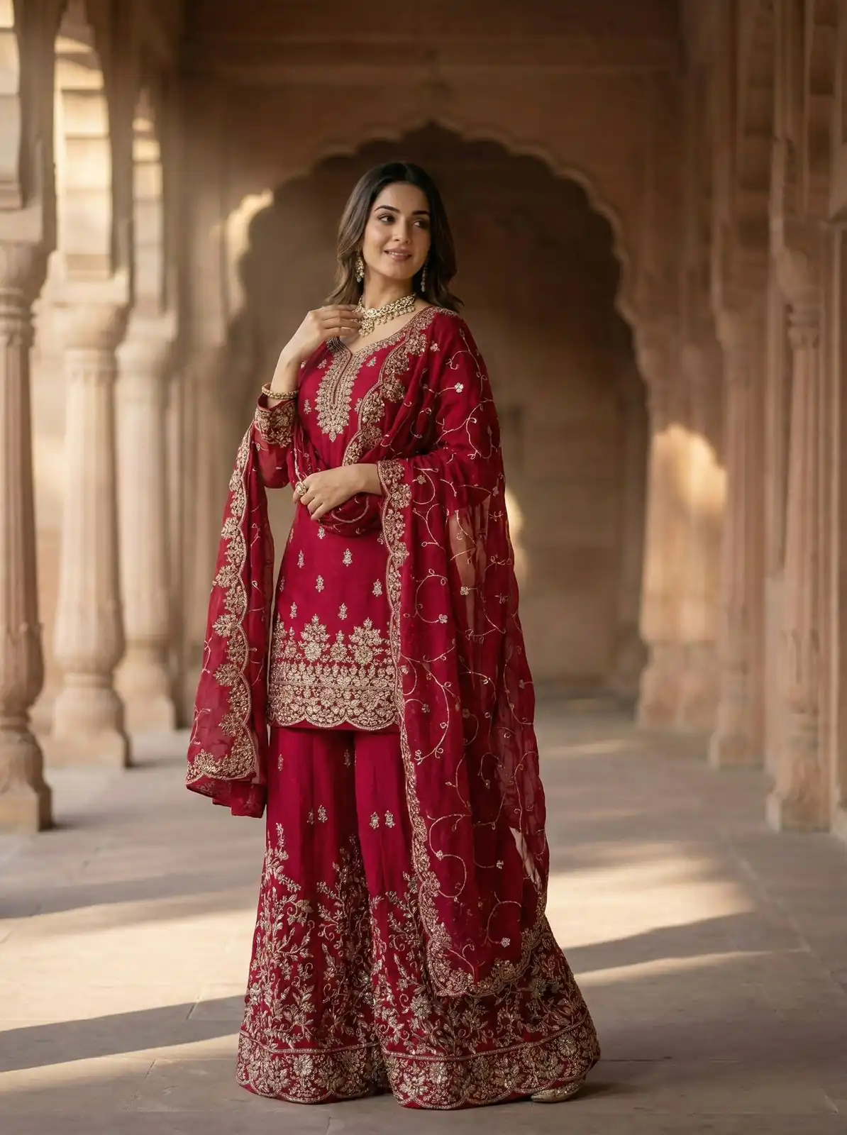 SRK 5319 Red in Organza Silk Embroidery Work & Lace Work Salwar Suit . Now at just ₹2549. Delivery 4-6 Working Days. Shop now. | Jump Suits, Tops & Bottoms, Track Suits, Salwar suit, Casual Suits, Creative suits, Designer Suits, Palazzo Suits, Party Wear Suits, Patiala Suits, Straight Suits, Trendy Wear