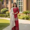 KD 1549 Red Sequence Work Organza Silk Salwar Suit with Designer Work. Affordable Price ₹2149. Delivery 4-6 Working Days. Shop now. | Jump Suits, Tops & Bottoms, Track Suits, Salwar suit, Casual Suits, Creative suits, Designer Suits, Palazzo Suits, Party Wear Suits, Patiala Suits, Straight Suits, Trendy Wear