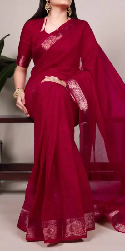 YNF 7911 Red Poly Shimmer Saree Perfect for Wedding, Party, Ganesh Chaturthi, Bridal Wear, Temple Visit –. Available at ₹1499 only. Delivery 4-6 Workin | Designer Sarees, Sarees, Bollywood Sarees, Creative Sarees, Embroidered Sarees, Ethnic Saree, Modern Digital sarees, Party Wear Sarees
