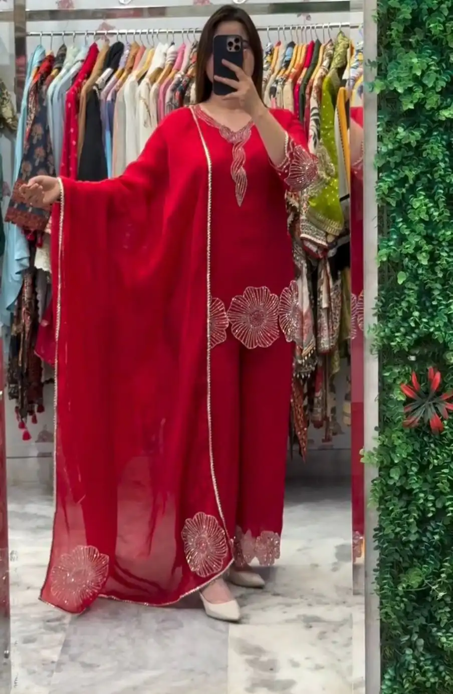 LG 2048 Red in Rangoli Bead Work Salwar Suit . Wedding, Party, Festive, Events, Best Price ₹2049. Delivery 4-6 Working Days. Shop now. | Jump Suits, Tops & Bottoms, Track Suits, Salwar suit, Casual Suits, Creative suits, Designer Suits, Palazzo Suits, Party Wear Suits, Patiala Suits, Straight Suits, Trendy Wear