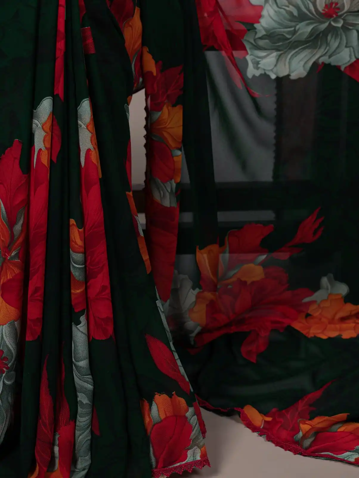 YNF 7032 Red in Weightless Marbal Lace Work & Lace Border Saree . Grab it for ₹1549. Delivery 4-6 Working Days. Shop now. | Sarees, Bollywood Sarees, Creative Sarees, Designer Sarees, Embroidered Sarees, Ethnic Saree, Modern Digital sarees, Party Wear Sarees