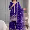 SSR 533 Royal Blue Color Fendy Silk Salwar Suit with Embroidery Work. Affordable Price ₹2149. Delivery 4-6 Working Days. Shop now. | Jump Suits, Salwar suit, Casual Suits, Creative suits, Designer Suits, Palazzo Suits, Party Wear Suits, Patiala Suits, Straight Suits