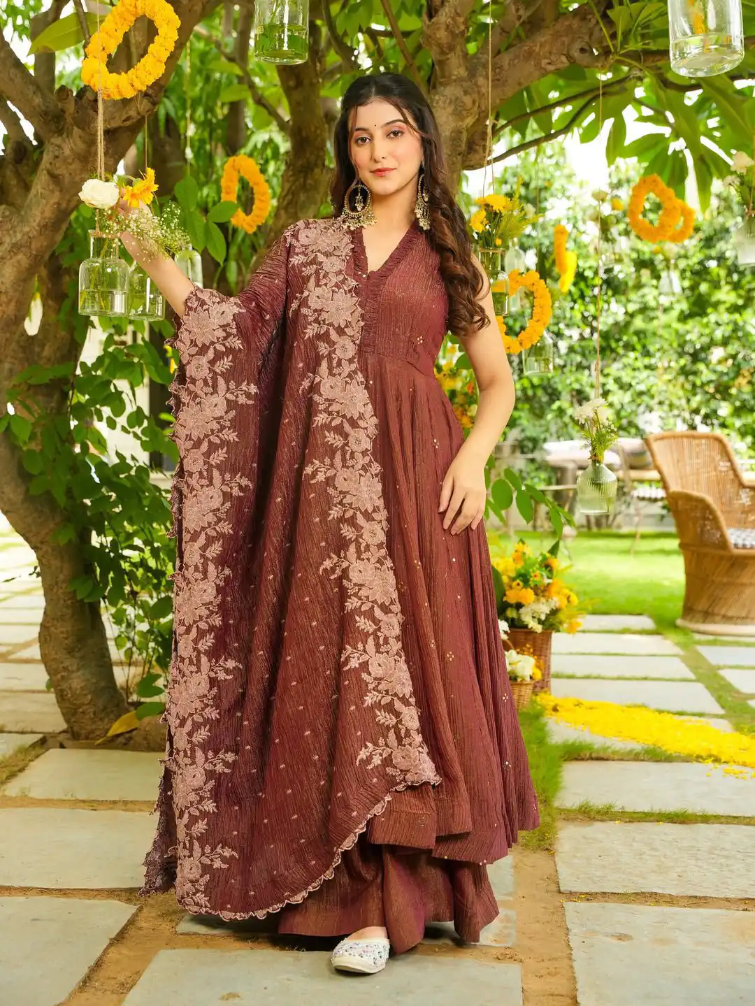 LG 2046 Rust Crunchy Salwar Suit with Embroidery Work. Wedding, Party, Festive, Events, Exclusive Offer ₹2099. Delivery 4-6 Working Days. Shop now. | Jump Suits, Tops & Bottoms, Track Suits, Salwar suit, Casual Suits, Creative suits, Designer Suits, Palazzo Suits, Party Wear Suits, Patiala Suits, Straight Suits, Trendy Wear