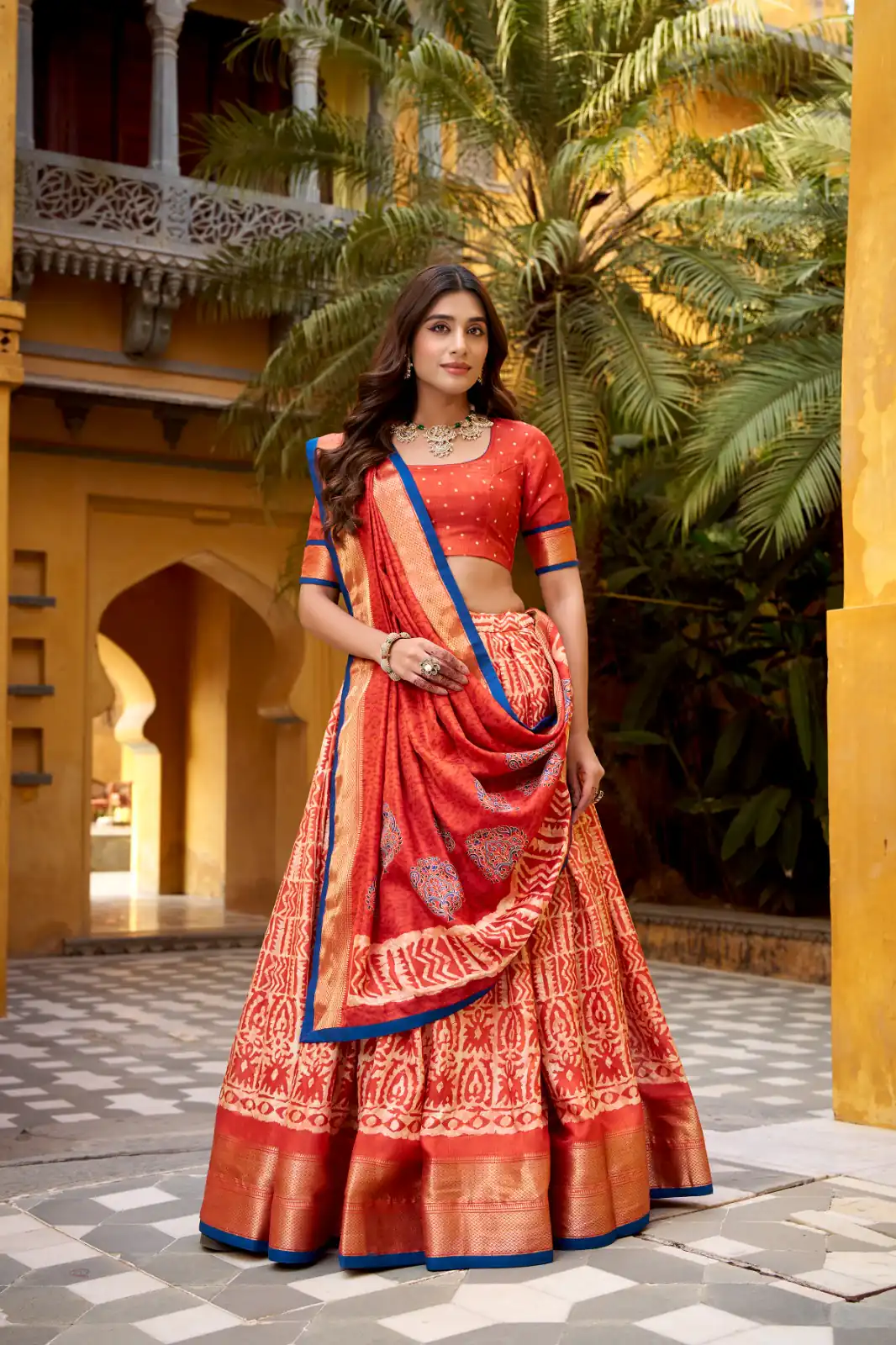 LNB 1252 Rust Dola Silk Lehenga Choli Perfect for Wedding, Party, Raksha Bandhan, Engagement, Onam – . Now at just ₹2449. Delivery 4-6 Working Days. | Lehenga, Bollywood Lehenga, Creative Lehenga, Designer Lehenga, Embroidered Lehenga, Party Wear Lehenga