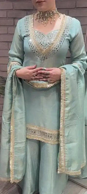 LG 2015 Sky Blue Cosmos Salwar Suit Perfect for Wedding, Party, Karwa Chauth, Eid, Holi – . Exclusive Offer ₹2099. Delivery 4-6 Working Days. Shop now. | Jump Suits, Salwar suit, Casual Suits, Creative suits, Designer Suits, Palazzo Suits, Party Wear Suits, Patiala Suits, Straight Suits