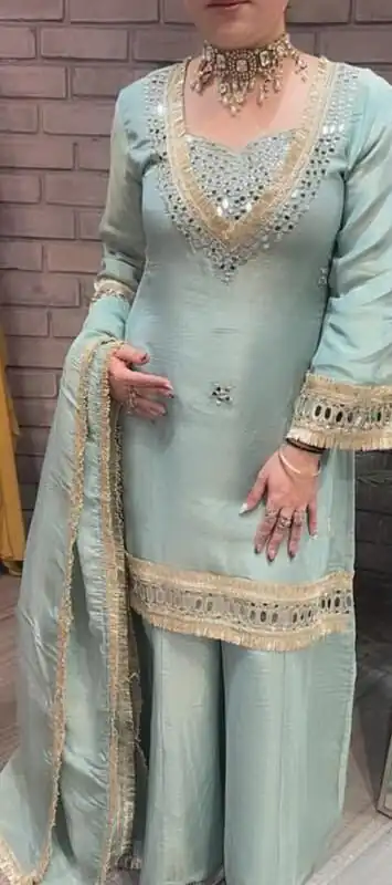 LG 2015 Sky Blue Cosmos Salwar Suit Perfect for Wedding, Party, Karwa Chauth, Eid, Holi – . Exclusive Offer ₹2099. Delivery 4-6 Working Days. Shop now. | Jump Suits, Salwar suit, Casual Suits, Creative suits, Designer Suits, Palazzo Suits, Party Wear Suits, Patiala Suits, Straight Suits