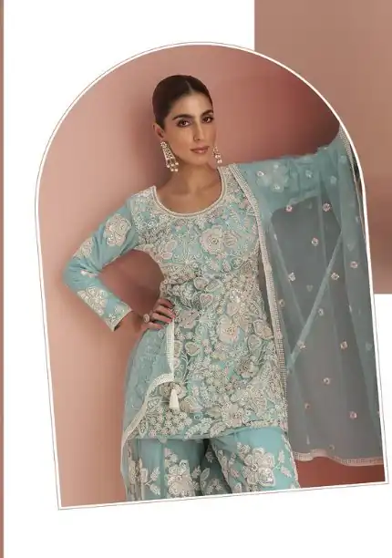 FC 10088 Sky Blue in Color Heavy Net Embroidery Work Salwar Suit . Introductory Price ₹3599. Delivery 4-6 Working Days. Shop now. | Jump Suits, Tops & Bottoms, Track Suits, Salwar suit, Casual Suits, Creative suits, Designer Suits, Palazzo Suits, Party Wear Suits, Patiala Suits, Straight Suits, Trendy Wear