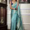 KPR 210 Sky Blue Soft Lichi Silk Saree with Lace Work & Lace Border. Special Price ₹1399. Delivery 4-6 Working Days. Shop now. | Sarees, Bollywood Sarees, Creative Sarees, Designer Sarees, Embroidered Sarees, Ethnic Saree, Modern Digital sarees, Party Wear Sarees