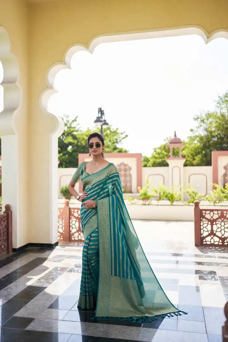 KPR 232 Teal Soft Lichi Silk Saree Perfect for Wedding, Party, Anniversary, Sangeet, Baby Shower – . Now at just ₹1399. Delivery 4-6 Working Days. Shop n | Designer Sarees, Sarees, Bollywood Sarees, Creative Sarees, Embroidered Sarees, Ethnic Saree, Modern Digital sarees, Party Wear Sarees