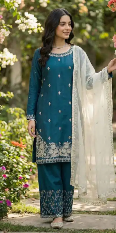 Teal Organza Silk Salwar Suit ZSR 3157 Maroon with Lace Work & Embroidery Work. Introductory Price ₹2149. Delivery 4-6 Working Days. Shop now. | Jump Suits, Tops & Bottoms, Track Suits, Salwar suit, Casual Suits, Creative suits, Designer Suits, Palazzo Suits, Party Wear Suits, Patiala Suits, Straight Suits, Trendy Wear