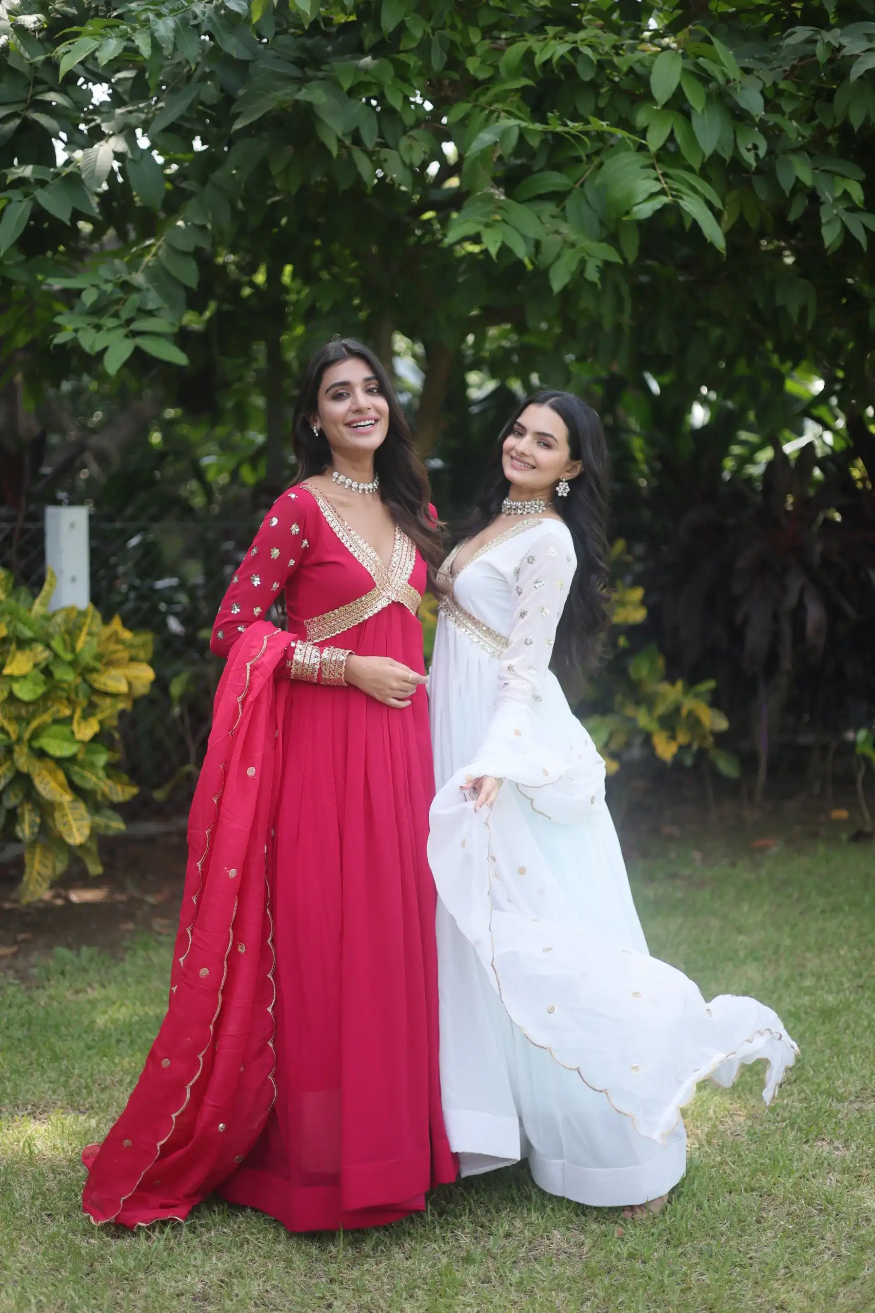 KA 1067 White Faux Blooming Gown Perfect for Wedding, Party, Haldi, Raksha Bandhan, Traditional Day – . Exclusive Offer ₹1849. Delivery 4-6 Working Da | Gowns, Bollywood Gowns, Creative Gowns, Designer Gowns, Embroidered Gowns, Party Wear Gowns