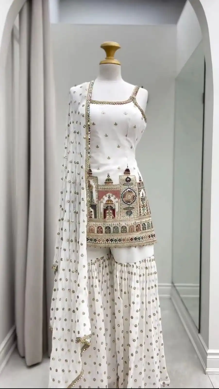 KD 1513 White with Lace Work Faux Georgette with Salwar Suit . Available at ₹2149 only. Delivery 4-6 Working Days. Shop now. | Jump Suits, Tops & Bottoms, Track Suits, Salwar suit, Casual Suits, Creative suits, Designer Suits, Palazzo Suits, Party Wear Suits, Patiala Suits, Straight Suits, Trendy Wear