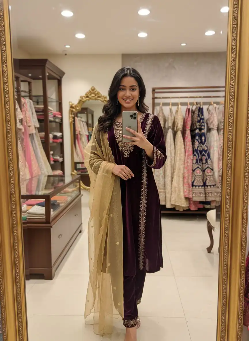 ST 1150 Wine in 9000 Velvet Cut Work & Embroidery Work Salwar Suit . Grab it for ₹1999. Delivery 4-6 Working Days. Shop now. | Jump Suits, Tops & Bottoms, Track Suits, Salwar suit, Casual Suits, Creative suits, Designer Suits, Palazzo Suits, Party Wear Suits, Patiala Suits, Straight Suits, Trendy Wear