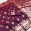 MB 39 Wine Color Banarasi Silk Saree with Lace Work & Zari Work. Wedding, Party, Festive, Events, Grab it for ₹1999. Delivery 4-6 Working Days. Shop now. | Sarees, Bollywood Sarees, Creative Sarees, Designer Sarees, Embroidered Sarees, Ethnic Saree, Modern Digital sarees, Party Wear Sarees