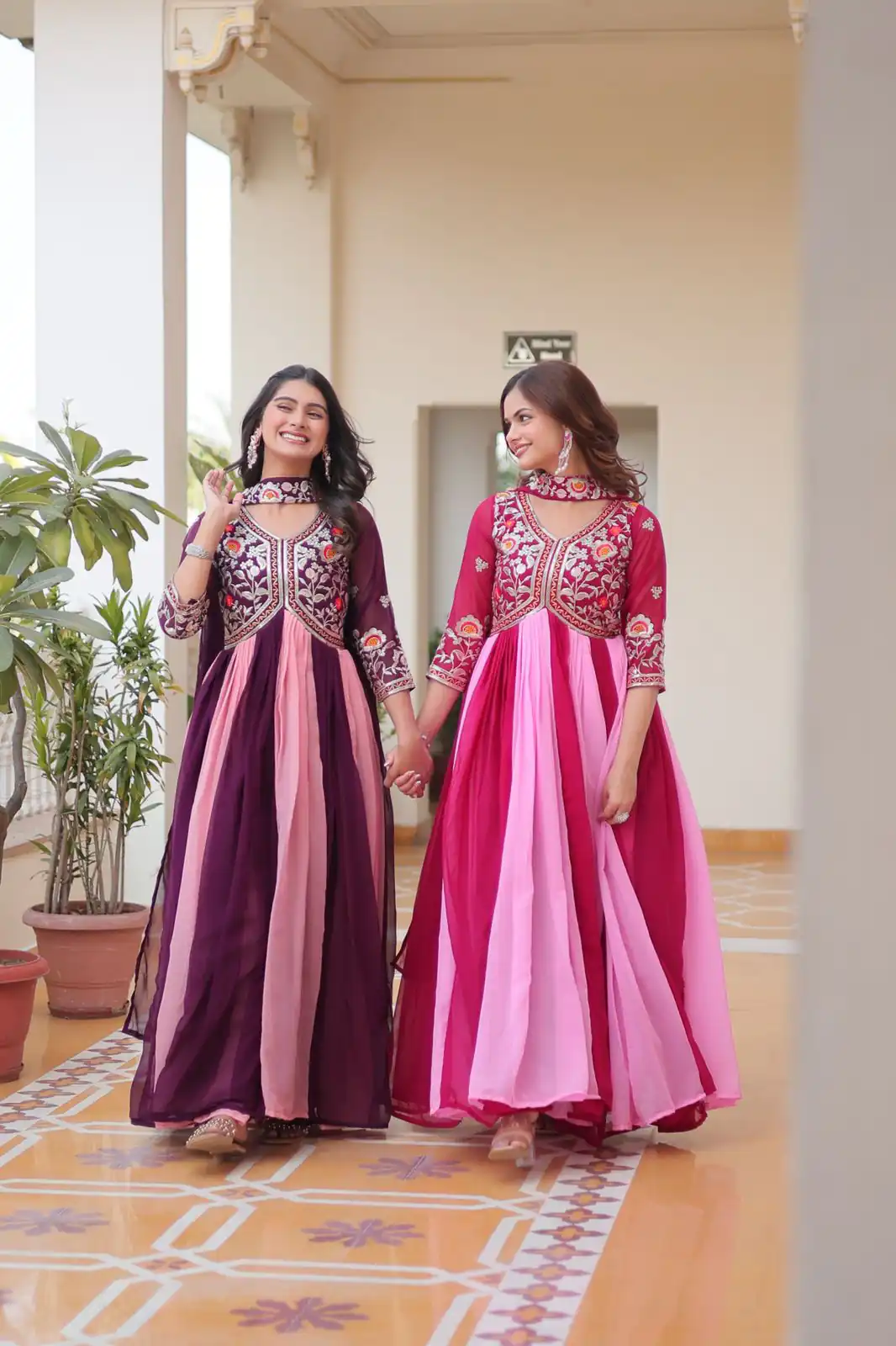 Ram 079 Wine Fox Georgette Gown Perfect for Wedding, Party, Eid, Temple Visit, Pongal – . Best Price ₹2049. Delivery 4-6 Working Days. Shop now. | Gowns, Bollywood Gowns, Creative Gowns, Designer Gowns, Embroidered Gowns, Party Wear Gowns