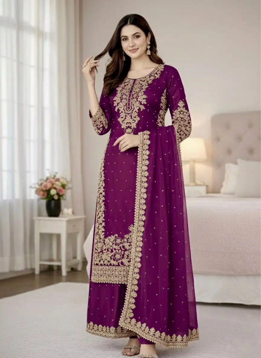 SSR 535 Wine Color in Organza Silk Embroidery Work Salwar Suit . Available at ₹2399 only. Delivery 4-6 Working Days. Shop now. | Jump Suits, Tops & Bottoms, Track Suits, Salwar suit, Casual Suits, Creative suits, Designer Suits, Palazzo Suits, Party Wear Suits, Patiala Suits, Straight Suits, Trendy Wear