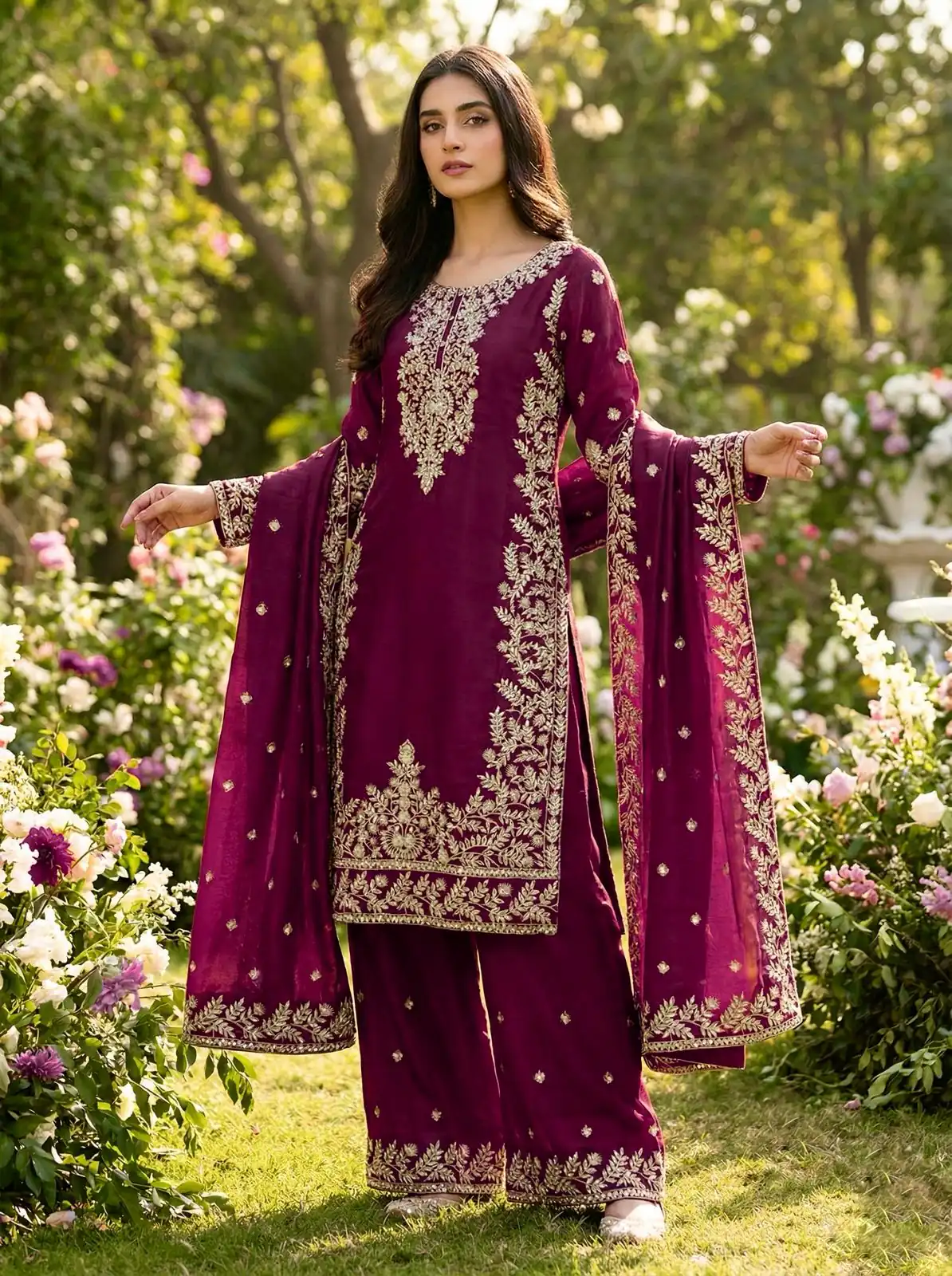 SRK 5316 Wine Organza Silk Salwar Suit Perfect for Wedding, Party, Makar Sankranti, Eid, Durga Puja – . Affordable Price ₹2149. Delivery 4-6 Workin | Jump Suits, Tops & Bottoms, Track Suits, Salwar suit, Casual Suits, Creative suits, Designer Suits, Palazzo Suits, Party Wear Suits, Patiala Suits, Straight Suits, Trendy Wear