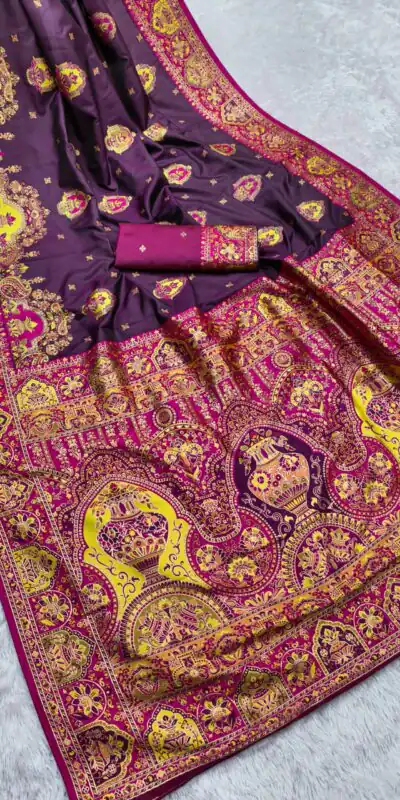 MB 56 Wine in Color Paithani Silk Lace Border & Lace Work Saree . Special Price ₹2399. Delivery 4-6 Working Days. Shop now. | Designer Sarees, Sarees, Bollywood Sarees, Creative Sarees, Embroidered Sarees, Ethnic Saree, Modern Digital sarees, Party Wear Sarees