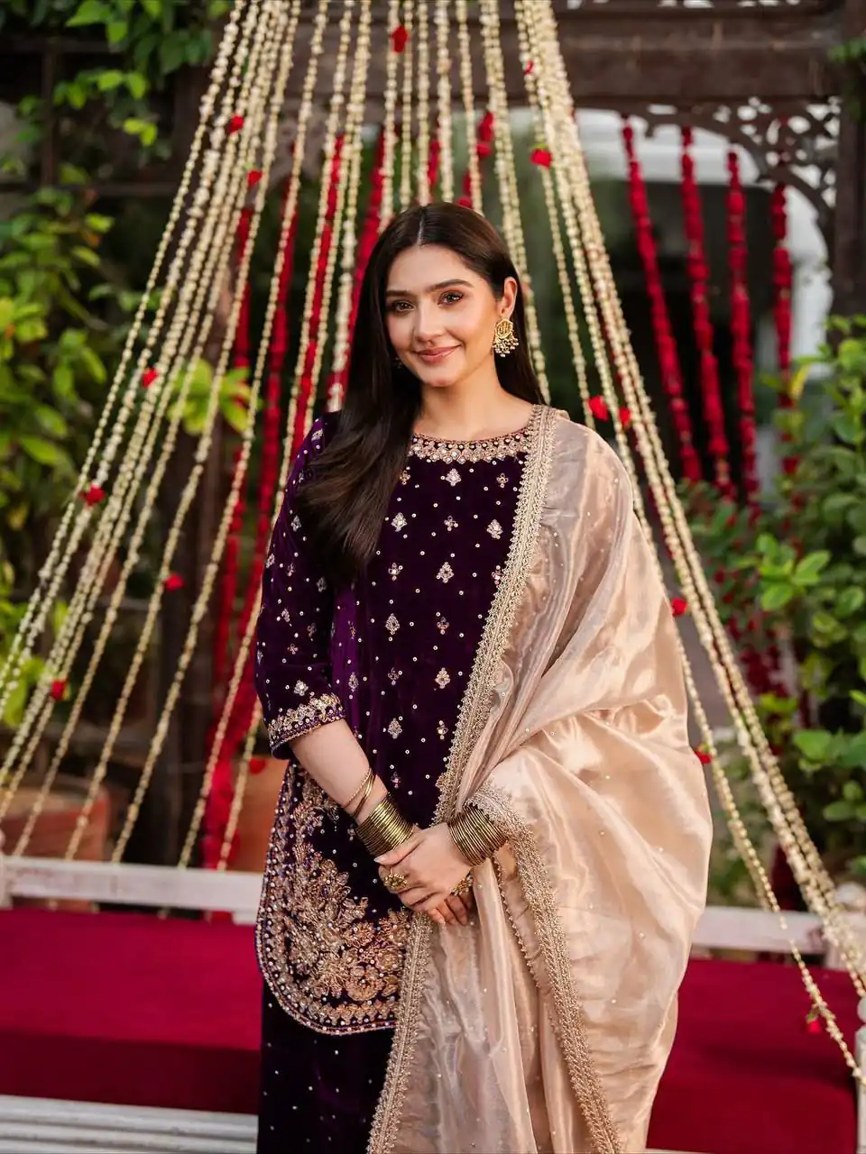 KD 1536 Wine Viscose Velvet Thread Sequence Work Salwar Suit Wedding, Party, Festive, Events, Special Price ₹2399. Delivery 4-6 Working Days. Shop now. | Jump Suits, Tops & Bottoms, Track Suits, Salwar suit, Casual Suits, Creative suits, Designer Suits, Palazzo Suits, Party Wear Suits, Patiala Suits, Straight Suits, Trendy Wear