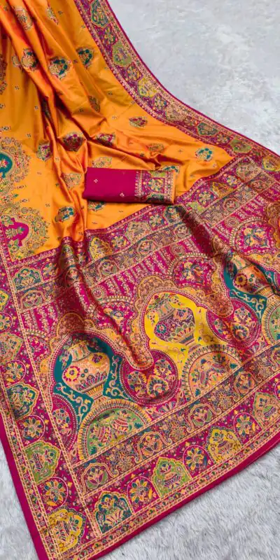 MB 56 Yellow in Color Paithani Silk Lace Border & Lace Work Saree . Special Price ₹2399. Delivery 4-6 Working Days. Shop now. | Designer Sarees, Sarees, Bollywood Sarees, Creative Sarees, Embroidered Sarees, Ethnic Saree, Modern Digital sarees, Party Wear Sarees