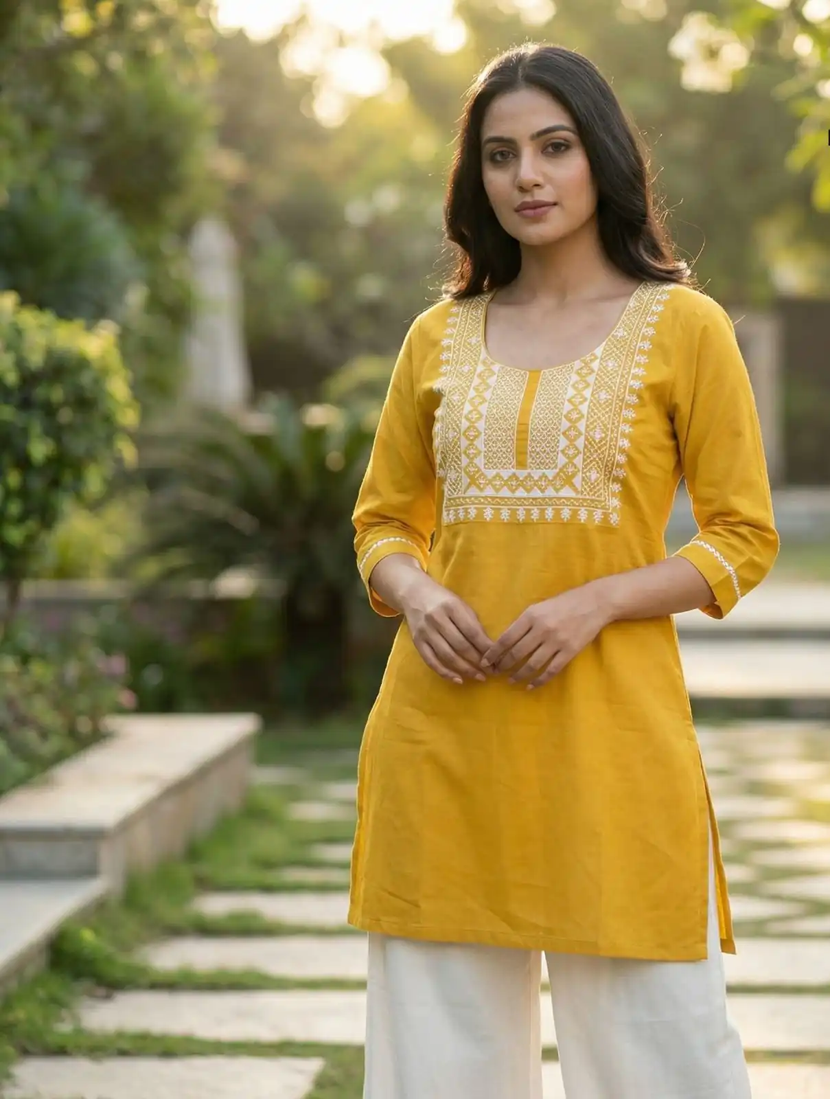 INLI Charmi vol 3 Yellow Rayon Thread Work Kurti . Wedding, Party, Festive, Events Affordable Price ₹1349. Delivery 4-6 Working Days. Shop now. | Kurti, Bollywood Kurti, Creative Kurtis, Designer Kurti, Party Wear Kurti, Selfie Kurti