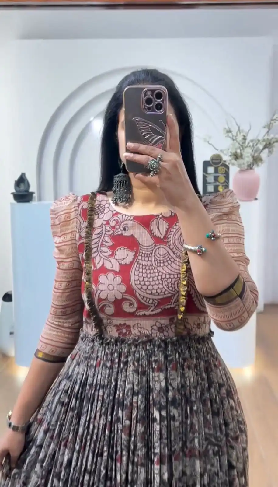 PC 540 Black Color Cota checks Gown with Kalamkari Print. Wedding, Party, Festive Introductory Price ₹1849. Delivery 4-6 Working Days. Shop now. | Gowns, Bollywood Gowns, Creative Gowns, Designer Gowns, Embroidered Gowns, Party Wear Gowns