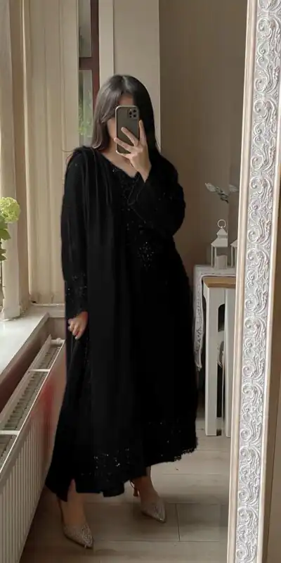 LG 2002 Black Georgette With Embroidery Work Salwar Suit . Wedding, Party, Festive, Events, Affordable Price ₹1999. Delivery 4-6 Working Days. Shop now. | Jump Suits, Tops & Bottoms, Track Suits, Salwar suit, Casual Suits, Creative suits, Designer Suits, Palazzo Suits, Party Wear Suits, Patiala Suits, Straight Suits, Trendy Wear