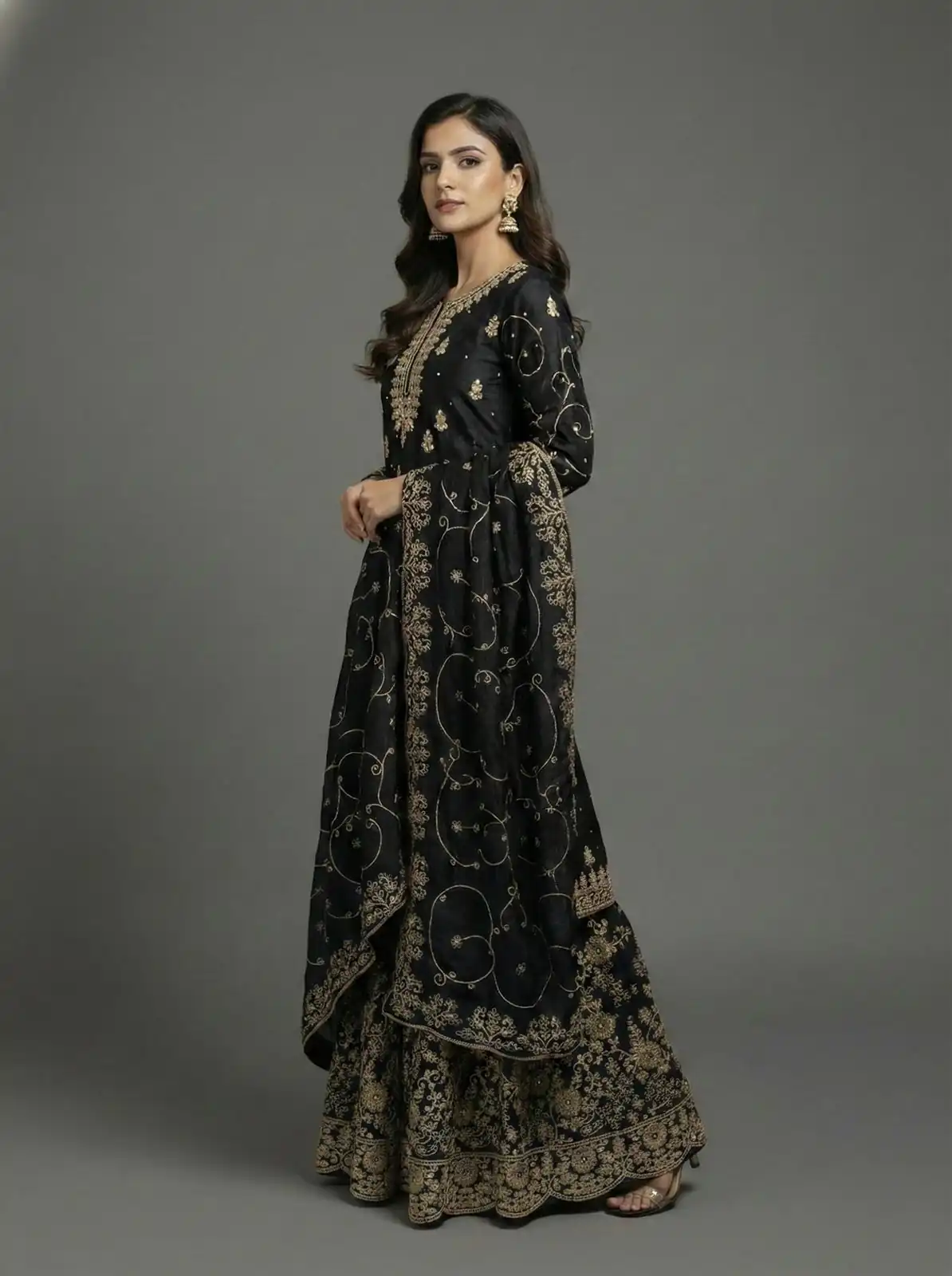 SRK 5319 Black in Organza Silk Embroidery Work & Lace Work Salwar Suit . Now at just ₹2549. Delivery 4-6 Working Days. Shop now. | Jump Suits, Salwar suit, Casual Suits, Creative suits, Designer Suits, Palazzo Suits, Party Wear Suits, Patiala Suits, Straight Suits