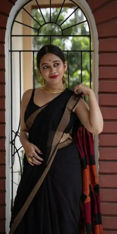 KPR 209 Black Soft Lilan Slab Saree with Lace Border & Lace Work. Now at just ₹1449. Delivery 4-6 Working Days. Shop now. | Designer Sarees, Sarees, Bollywood Sarees, Creative Sarees, Embroidered Sarees, Ethnic Saree, Modern Digital sarees, Party Wear Sarees