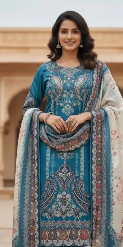BE 438 Blue Chinon Salwar Suit Perfect for Wedding, Party, Temple Visit, Reception, Karwa Chauth – . Grab it for ₹1799. Delivery 4-6 Working Days. | Jump Suits, Salwar suit, Casual Suits, Creative suits, Designer Suits, Palazzo Suits, Party Wear Suits, Patiala Suits, Straight Suits