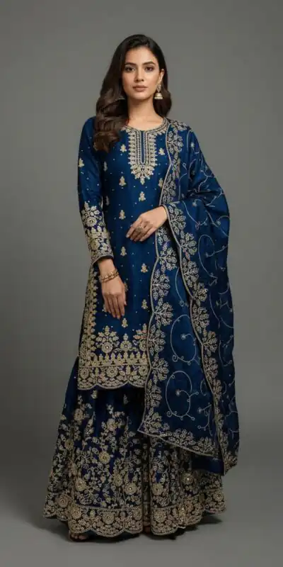 SRK 5319 Blue in Organza Silk Embroidery Work & Lace Work Salwar Suit . Now at just ₹2549. Delivery 4-6 Working Days. Shop now. | Jump Suits, Salwar suit, Casual Suits, Creative suits, Designer Suits, Palazzo Suits, Party Wear Suits, Patiala Suits, Straight Suits