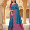 MB 6134 Blue in Color Pochampalli Silk Lace Work & Zari Work Saree . Get it for ₹2099. Delivery 4-6 Working Days. Shop now. | Designer Sarees, Sarees, Bollywood Sarees, Creative Sarees, Embroidered Sarees, Ethnic Saree, Modern Digital sarees, Party Wear Sarees