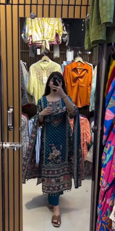 BE 439 Blue Printed Chinon Salwar Suit with Lace Work & Mirror Work. Affordable Price ₹1799. Delivery 4-6 Working Days. Shop now. | Jump Suits, Salwar suit, Casual Suits, Creative suits, Designer Suits, Palazzo Suits, Party Wear Suits, Patiala Suits, Straight Suits