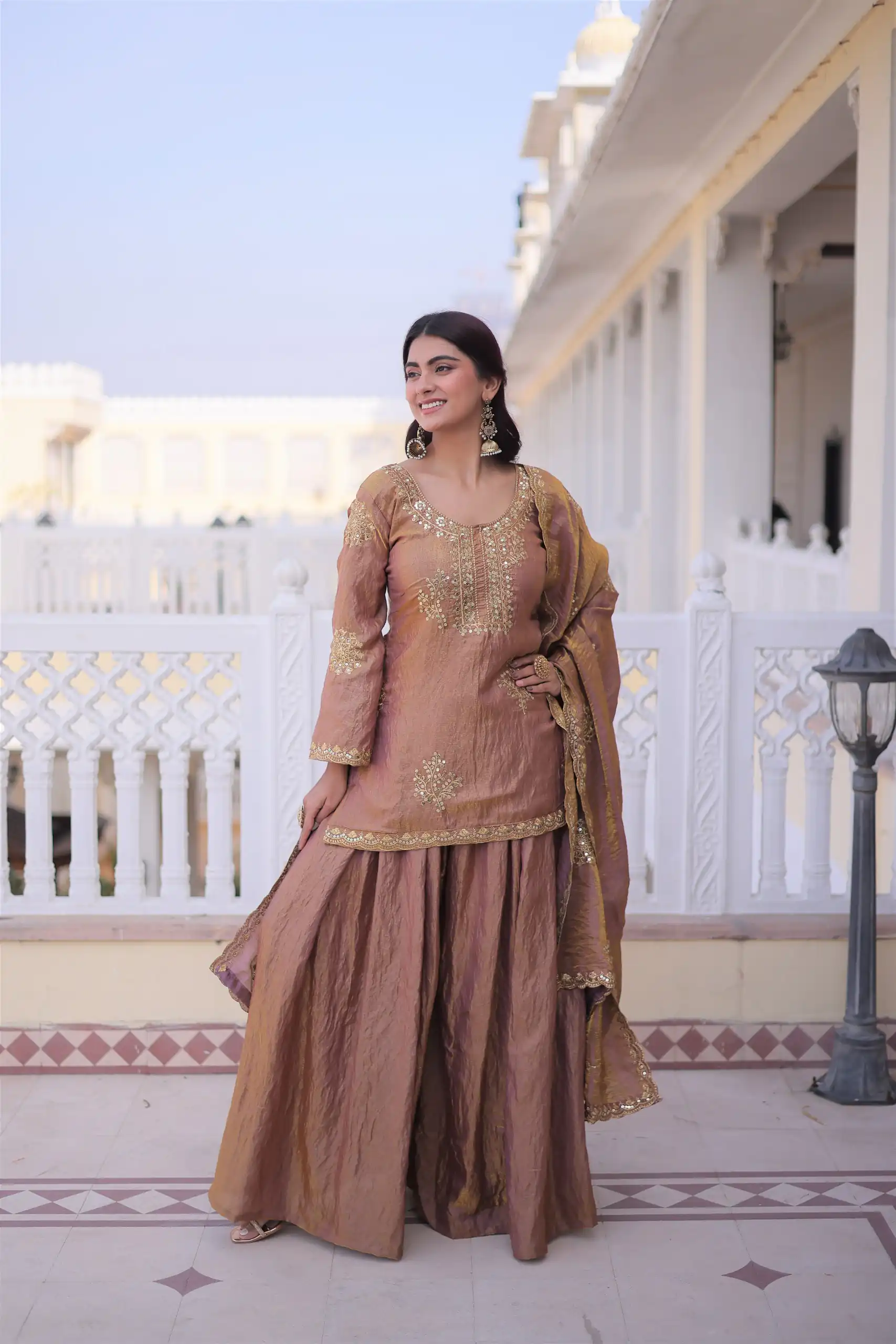 KA 1229 Brown Fendi Crush Salwar Suit Perfect for Wedding, Party, Onam, Temple Visit, Traditional Day – . Best Price ₹2399. Delivery 4-6 Working Days. | Jump Suits, Salwar suit, Casual Suits, Creative suits, Designer Suits, Palazzo Suits, Party Wear Suits, Patiala Suits, Straight Suits