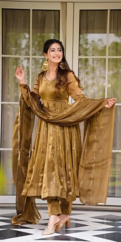 RTC 5897 Brown in Organza Silk Lace Border & Lace Work Salwar Suit . Grab it for ₹2099. Delivery 4-6 Working Days. Shop now. | Jump Suits, Tops & Bottoms, Track Suits, Salwar suit, Casual Suits, Creative suits, Designer Suits, Palazzo Suits, Party Wear Suits, Patiala Suits, Straight Suits, Trendy Wear