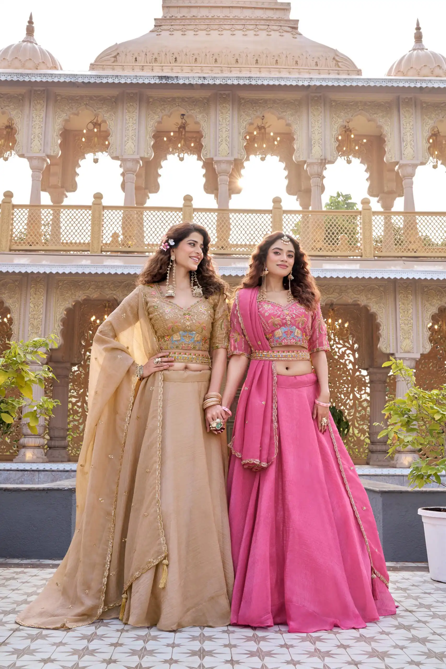 Ram 160 Chiku Color Crunchy Lehenga Choli with Embroidery Work. Online Festive Deal ₹3199. Delivery 4-6 Working Days. Shop now. | Lehenga, Bollywood Lehenga, Creative Lehenga, Designer Lehenga, Embroidered Lehenga, Party Wear Lehenga