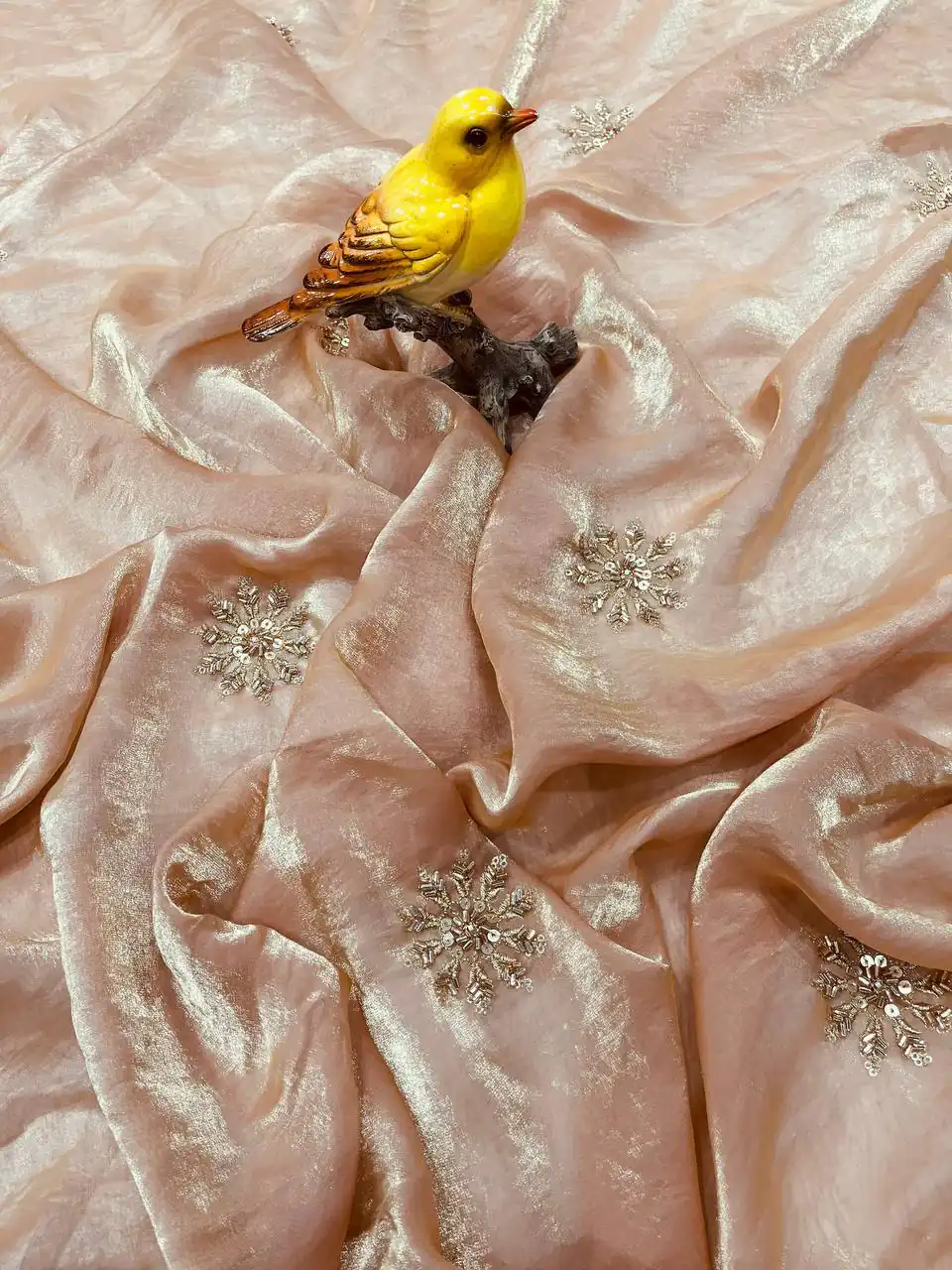 BT 3142 Cream Fandy Satin Silk Saree Perfect for Wedding, Party, Karwa Chauth, Reception, Pooja – . Festive Deal ₹1999. Delivery 4-6 Working Days. | Designer Sarees, Sarees, Bollywood Sarees, Creative Sarees, Embroidered Sarees, Ethnic Saree, Modern Digital sarees, Party Wear Sarees