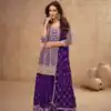 FC 7518 Dark Purple Chinon Salwar Suit Perfect for Wedding, Party, Diwali, Durga Puja, Temple Visit – . Festive Deal ₹3099. Delivery 4-6 Working Days. | Jump Suits, Tops & Bottoms, Track Suits, Salwar suit, Casual Suits, Creative suits, Designer Suits, Palazzo Suits, Party Wear Suits, Patiala Suits, Straight Suits, Trendy Wear