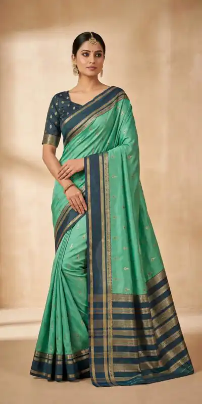 MB 3325 Firozi in Color Banarasi Silk Zari Work & Lace Work Saree . Now at just ₹1949. Delivery 4-6 Working Days. Shop now. | Designer Sarees, Sarees, Bollywood Sarees, Creative Sarees, Embroidered Sarees, Ethnic Saree, Modern Digital sarees, Party Wear Sarees
