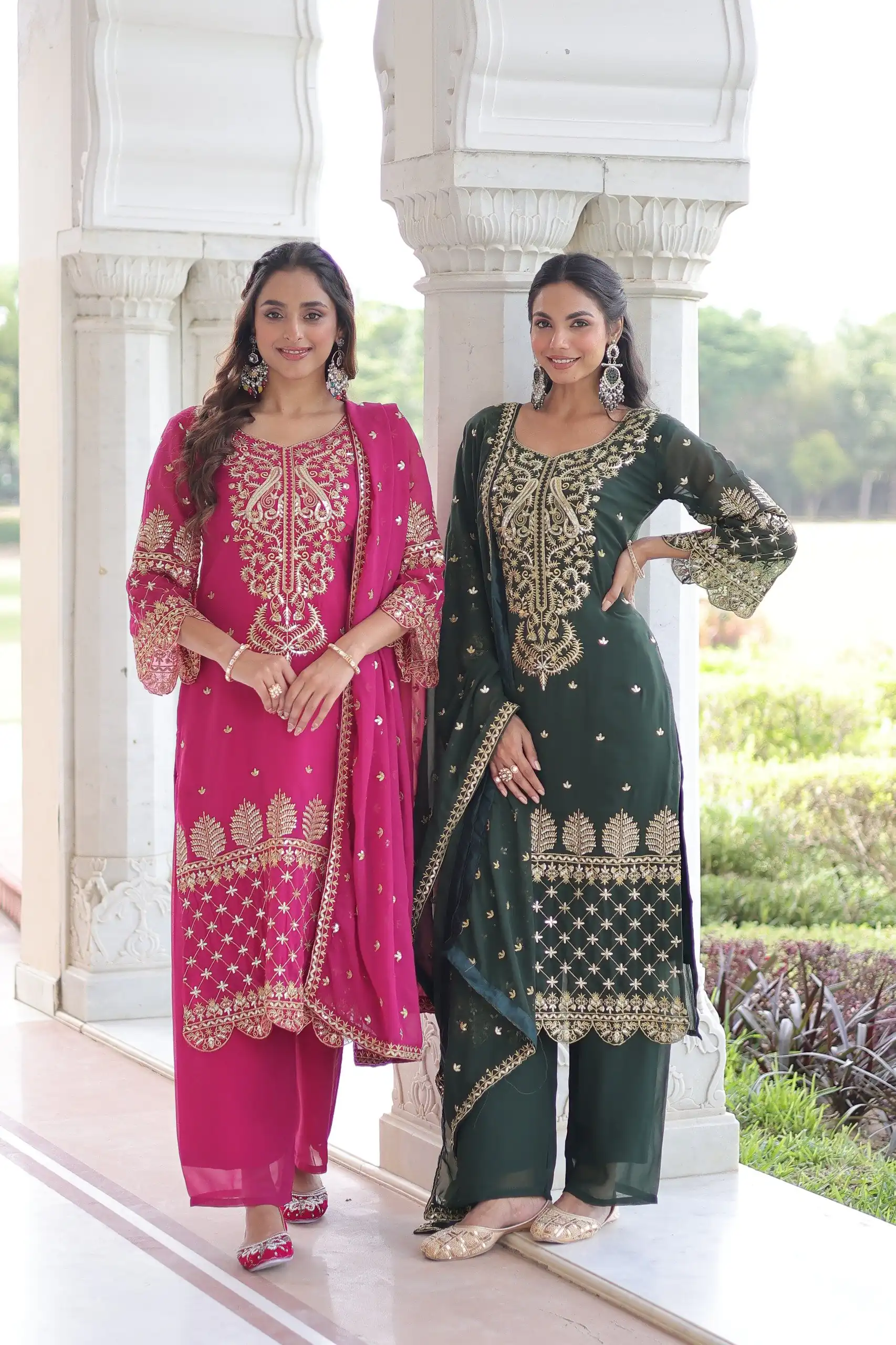 KA 1219 Green Faux Blooming Salwar SuitPerfect for Wedding, Party, Pongal, Baisakhi, Housewarming – . Now at just ₹2149. Delivery 4-6 Working Days. | Jump Suits, Salwar suit, Casual Suits, Creative suits, Designer Suits, Palazzo Suits, Party Wear Suits, Patiala Suits, Straight Suits