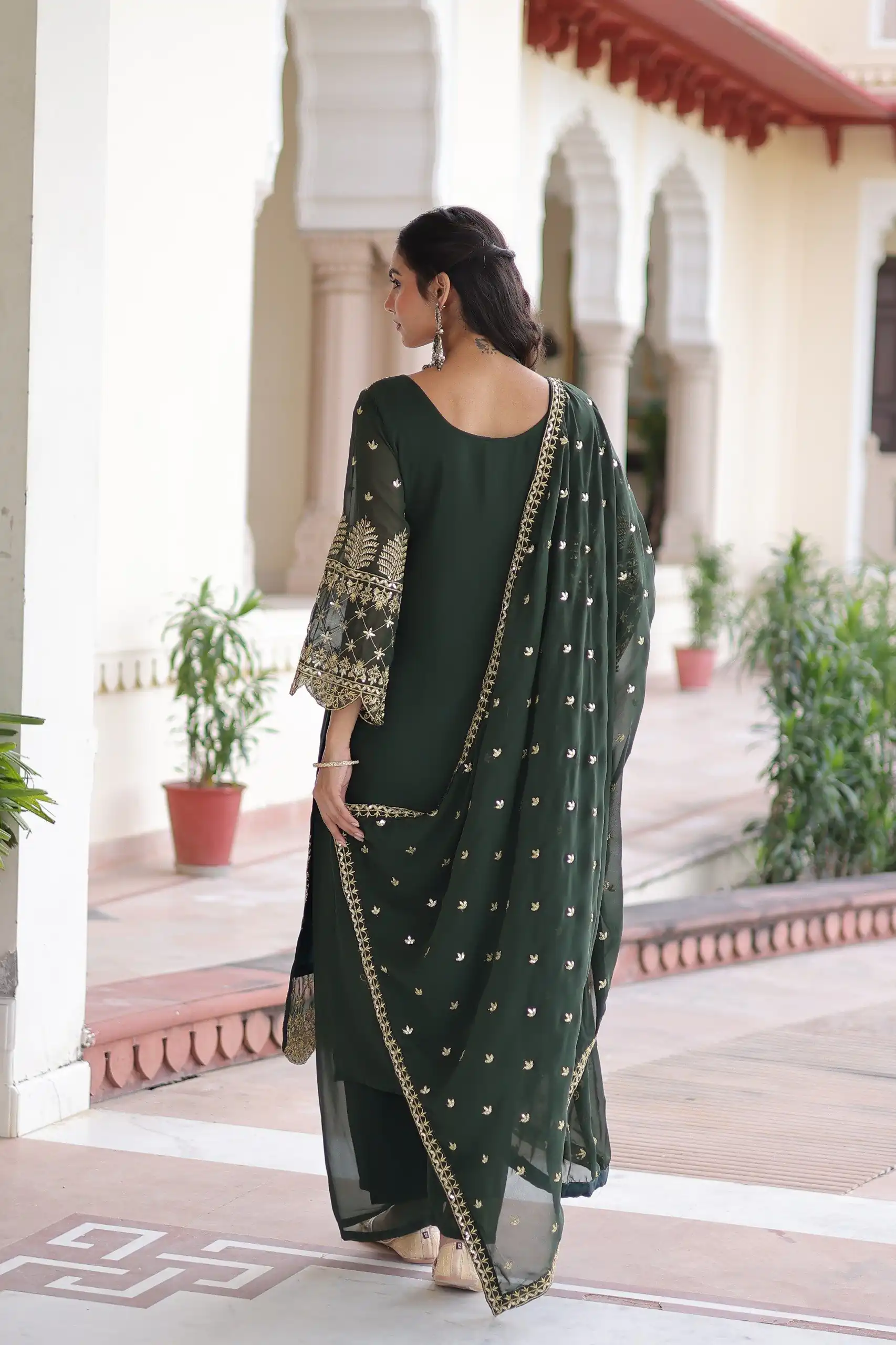 KA 1219 Green Faux Blooming Salwar SuitPerfect for Wedding, Party, Pongal, Baisakhi, Housewarming – . Now at just ₹2149. Delivery 4-6 Working Days. | Jump Suits, Salwar suit, Casual Suits, Creative suits, Designer Suits, Palazzo Suits, Party Wear Suits, Patiala Suits, Straight Suits