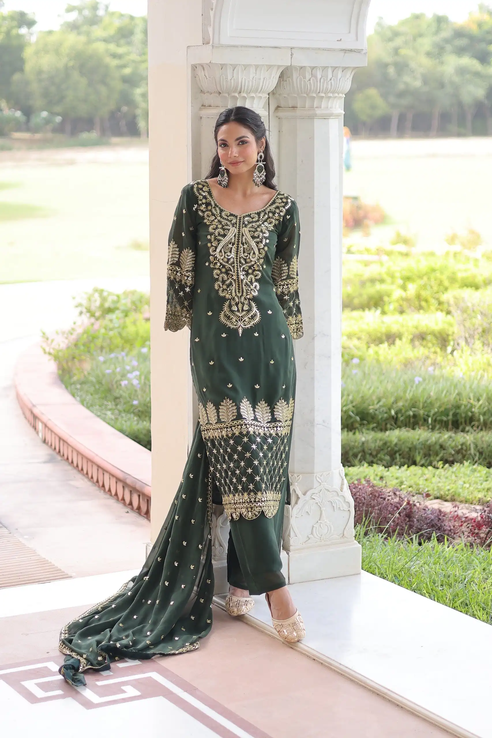 KA 1219 Green Faux Blooming Salwar SuitPerfect for Wedding, Party, Pongal, Baisakhi, Housewarming – . Now at just ₹2149. Delivery 4-6 Working Days. | Jump Suits, Salwar suit, Casual Suits, Creative suits, Designer Suits, Palazzo Suits, Party Wear Suits, Patiala Suits, Straight Suits